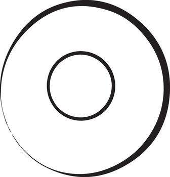 Concentric circles abstract design transparent and white vector