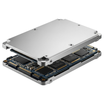 tecnológica coração do uma Alto Rapidez computador, cortar fora, recorte caminho, isolado em uma transparente fundo. png