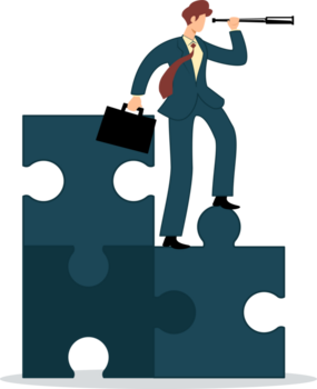 o negócio estratégia conceito. o negócio metas. problema resolução conceito. Liderança caminho resolução o negócio dificuldades achando ausência de elemento sistema png