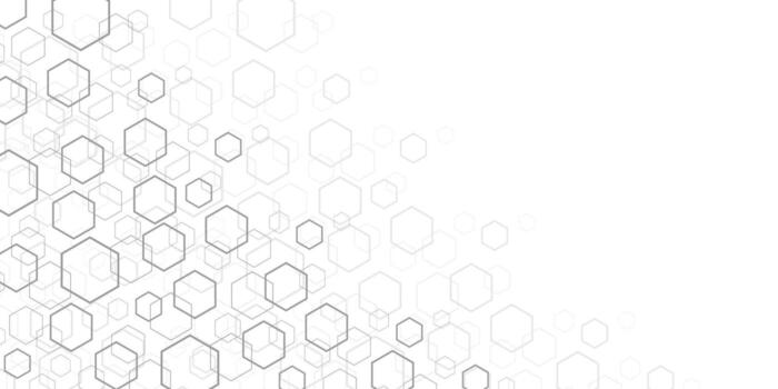 Technological white background. Abstract background of hexagons. vector