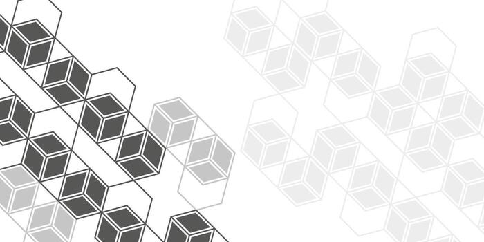 Technological white background. Abstract background of hexagons. Futuristic banner. vector