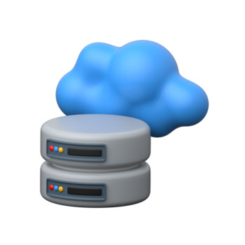 nuvem servidor, dados armazenar, Prêmio 3d ilustração do conectados dados armazenamento png