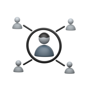 do utilizador rede ícone simbolizando conectados conexão, trabalho em equipe, e nuvem colaboração png