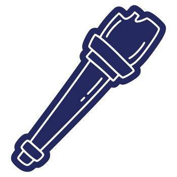 ilustración de un antorcha con un sencillo diseño y moderno estilo Proporcionar ligero en oscuridad y encendido aventuras vector