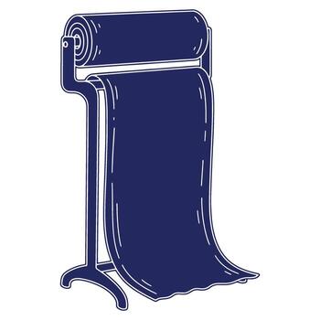 Elegant Blueprint Dispenser Illustration Perfect for Architecture and Design Concepts Showcasing Technical Drawings and Artistic Layouts vector