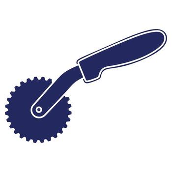 Illustration of a Pizza Cutter for Culinary and Cooking Concepts Perfect for Menu Design and Web Graphics vector