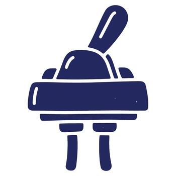 Toggle Switch Illustration in Blue Representing Control and On Off Positions and Electrical Circuits for Various Applications vector