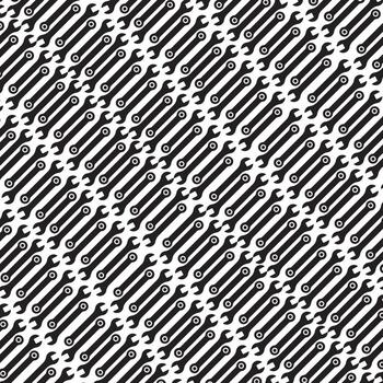 Wrench Pattern Background Design vector