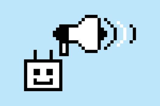 mínimo antecedentes dibujos animados robots ai charla larva del moscardón ingeniero robótico Arte. vector