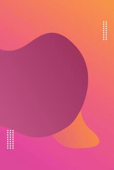 Vibrant Abstract Gradient Background Composition with Organic Shapes vector