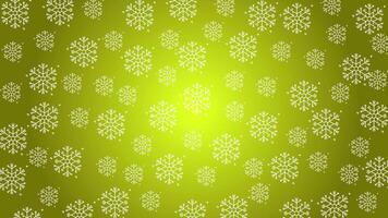 animato scarabocchio neve schema senza soluzione di continuità modello adornare un' luminosa giallo ripetendo sfondo. ciclo continuo movimento grafico. video