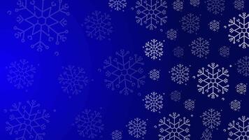 animato scarabocchio neve schema senza soluzione di continuità modello adornare un' luminosa blu ripetendo sfondo. ciclo continuo movimento grafico video