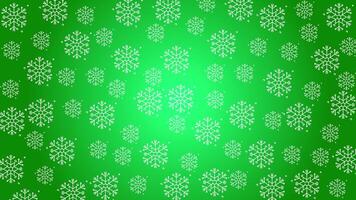 animato scarabocchio neve schema senza soluzione di continuità modello adornare un' luminosa verde ripetendo sfondo. ciclo continuo movimento grafico video