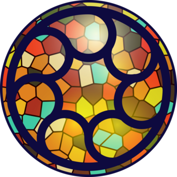 gotik cirkel reste sig fönster med medeltida prydnad. katedral och slott rosetter. kristen arkitektur element med Färg färgade glas. radiell ram png