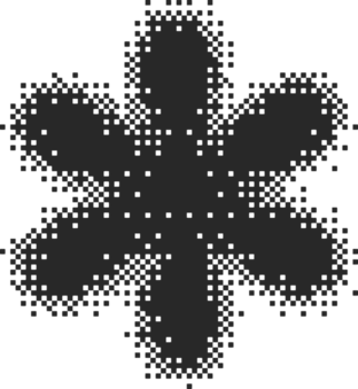 pixel Estrela com meio-tom efeito. bitmap estético forma para na moda Anos 2000 Projeto. digital abstrato figura. geométrico brilhar e cintilação png