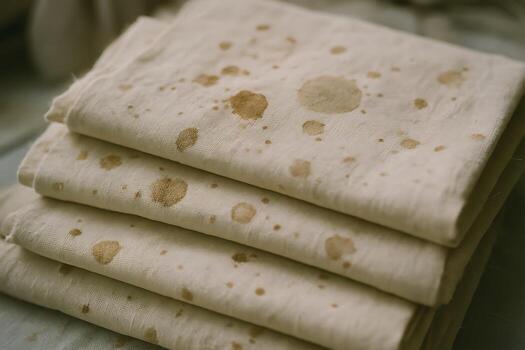 Stack of Freshly Made Flatbread Ready to Serve in Neutral Tones - Generated using AI photo