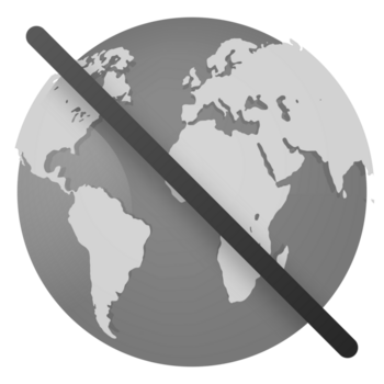 wereldbol en waarschuwing pictogrammen wijzend op internet verbinding problemen png