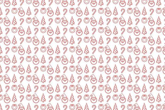 a pattern with red and white hearts on it vector