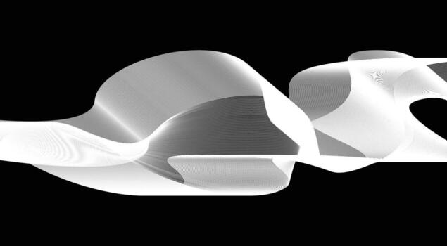 Blend Wavy Background Black And White Color Curved Abstract Design vector