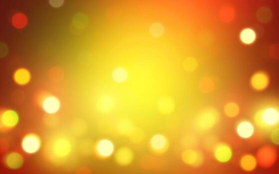 Golden and Red Bokeh Light Background with Warm Glow Effect, Abstract Bright Blur Design for Celebration and Festive Theme, Christmas and Holiday Design, Background decoration vector