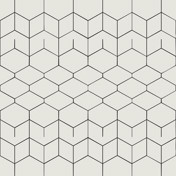Hexagonal Grid Pattern - Modern Geometric Line Art Design vector