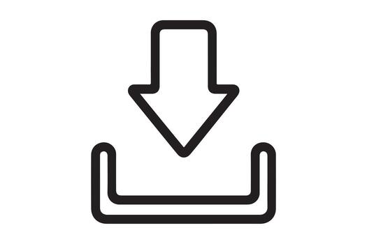 Download icon symbol for internet web file transfer data process vector