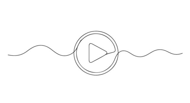 Continuous Line Play A Single Line Drawing Concept with One Continuous Stroke vector