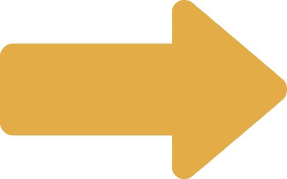 sencillo sólido flecha señalando Derecha dirección navegación elemento aislado vector