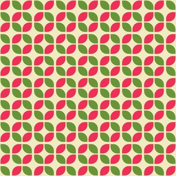 retro vistoso resumen geometría sin costura modelo. resumen hoja forma mosaico vector