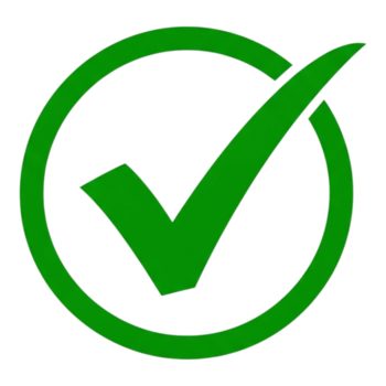 verde Verifica marca ícone em transparente fundo png