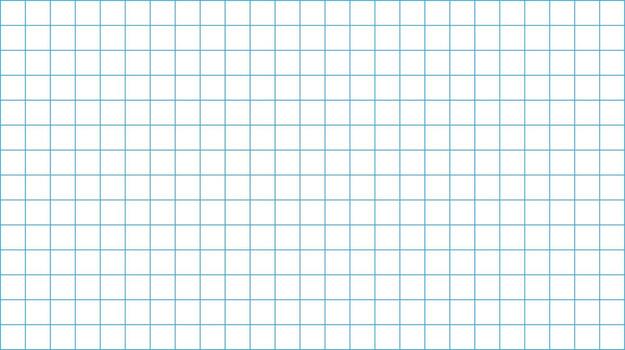 Simple seamless blue and white grid background with graph paper pattern for design vector
