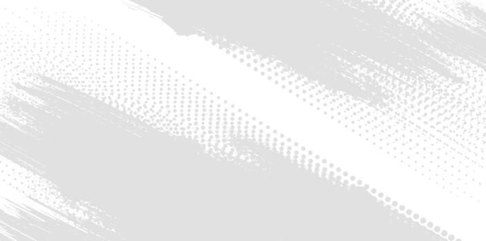 Abstract subtle gray grunge background with brush strokes and distressed halftone dots texture vector