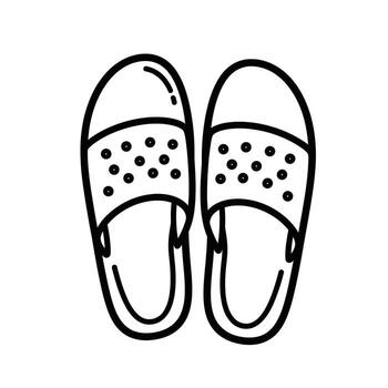 un sencillo negro y blanco línea dibujo de un par de dedos abiertos diapositivas vector