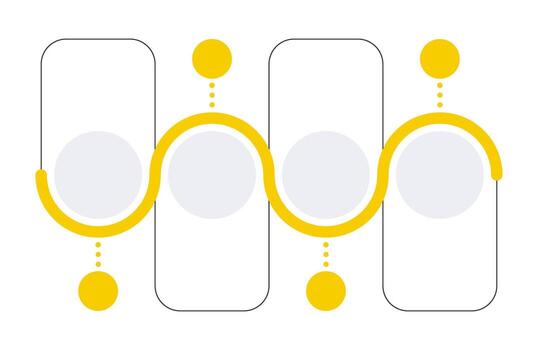 Antimalware work infographic template. Cyber security improvement. Digital safety. Data visualization with 4 steps. Empty process design. Editable blank options info graphics vector