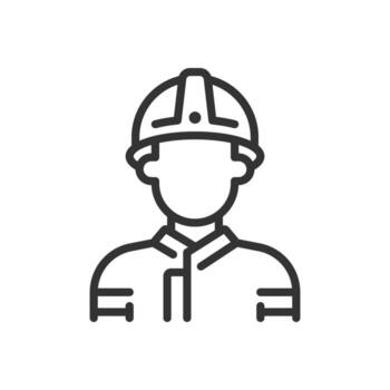 Firefighter pixel perfect line icon. First responder trained to extinguish fires. Brave fireman emergency team. Isolated illustration. Outline symbol. Simple linear drawing. Editable stroke vector