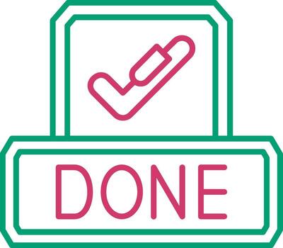 Task Done Confirmation Illustration vector