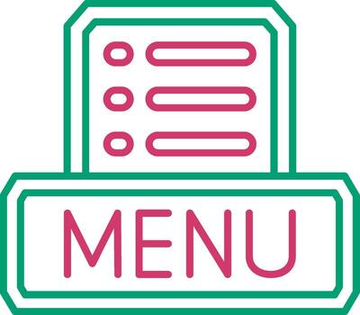 Open Menu List Illustration vector