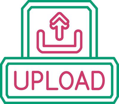 Upload File Action Illustration vector