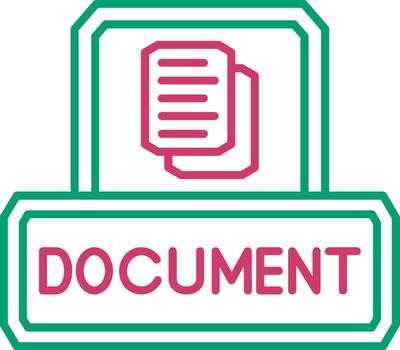 documento archivo espectador ilustración vector