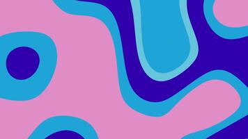 astratto fluido arte sfondo con colorato ondulato forme e modelli. video