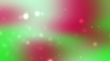 astratto rosso e verde bokeh sfondo con scintillante luci. video