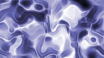 astratto fluente liquido leggero sfondo animazione, liscio fluido movimento, vivace viola e bianca colori, dinamico energia fluire, biologico onda modelli, moderno digitale arte, senza soluzione di continuità ciclo continuo, futuristico di. video