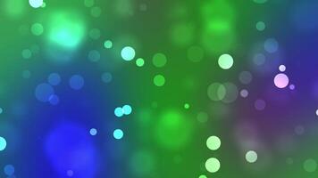 resumen bokeh luces antecedentes lazo con vibrante colores y reluciente partículas video