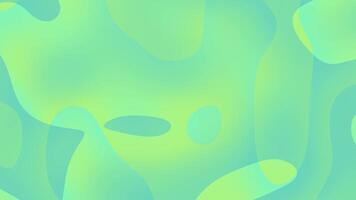 Abstract Green and Blue Gradient Background with Organic Shapes and Smooth Transitions. video