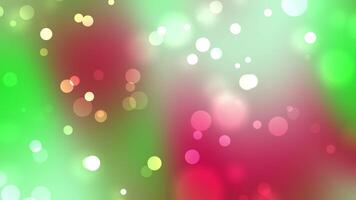 abstrakt röd och grön bokeh effekt bakgrund video