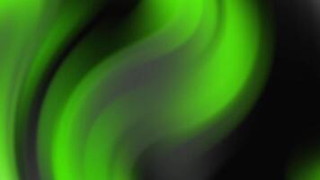 abstrakt grön och svart bakgrund med strömmande former och texturer för design. video