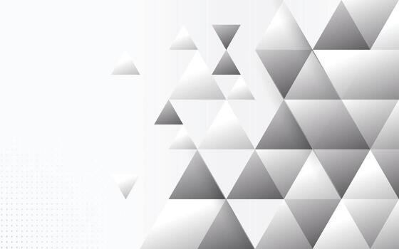 modern triangles abstract white gray background design vector