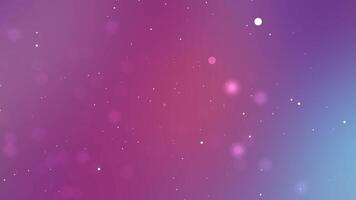abstrakt bakgrund med bokeh lampor och partiklar flytande i Plats. video