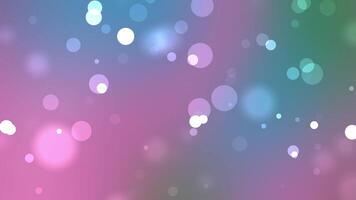 Abstract Bokeh Lights Background Loop with Soft Blurry Circles and Gradient Colors. video