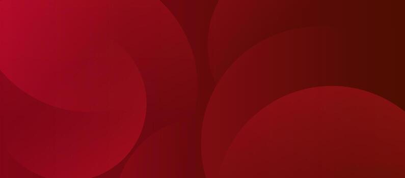 Red abstract background with overlapping circle shapes and smooth gradients, creating a bold and modern visual effect. vector